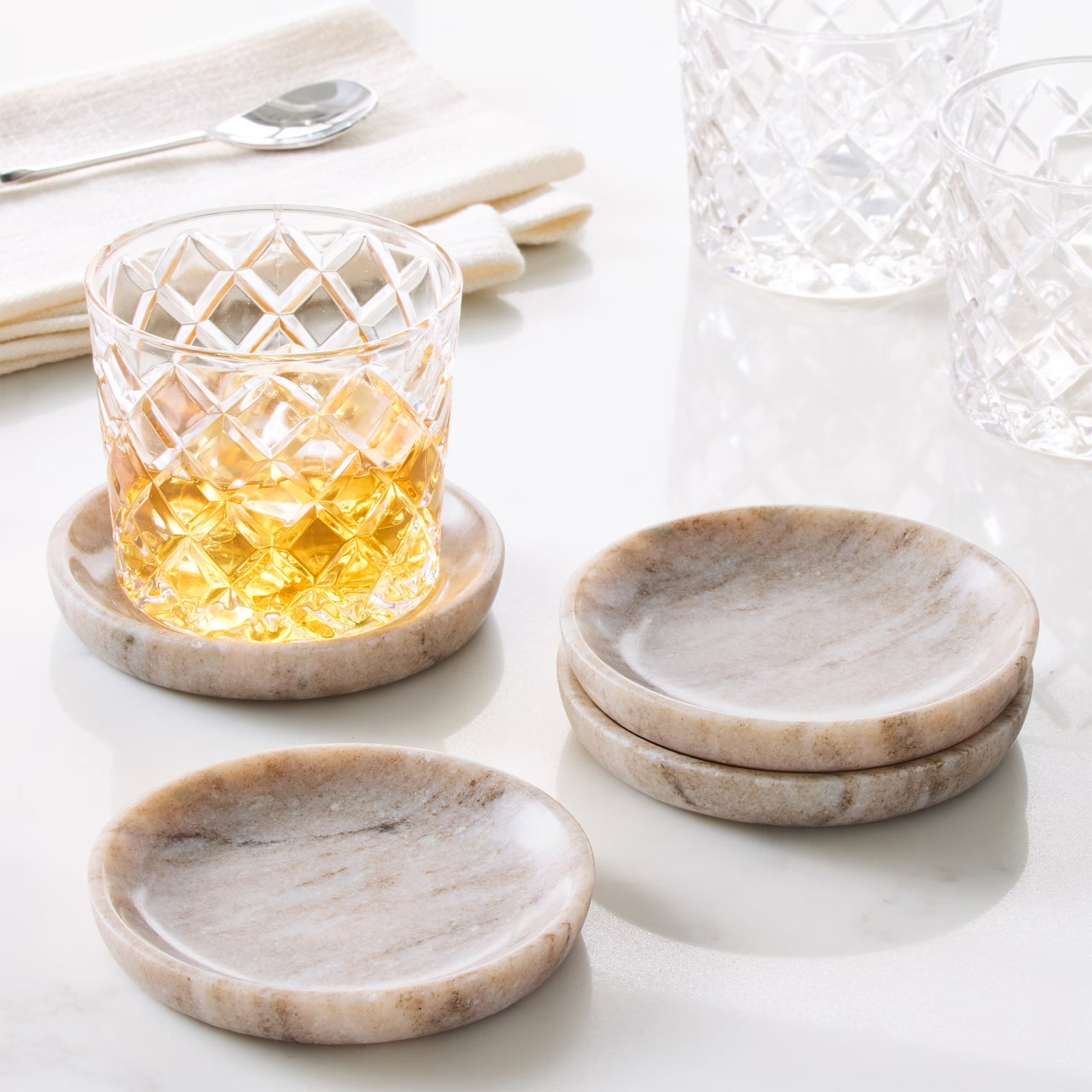 Natural Marble Coasters