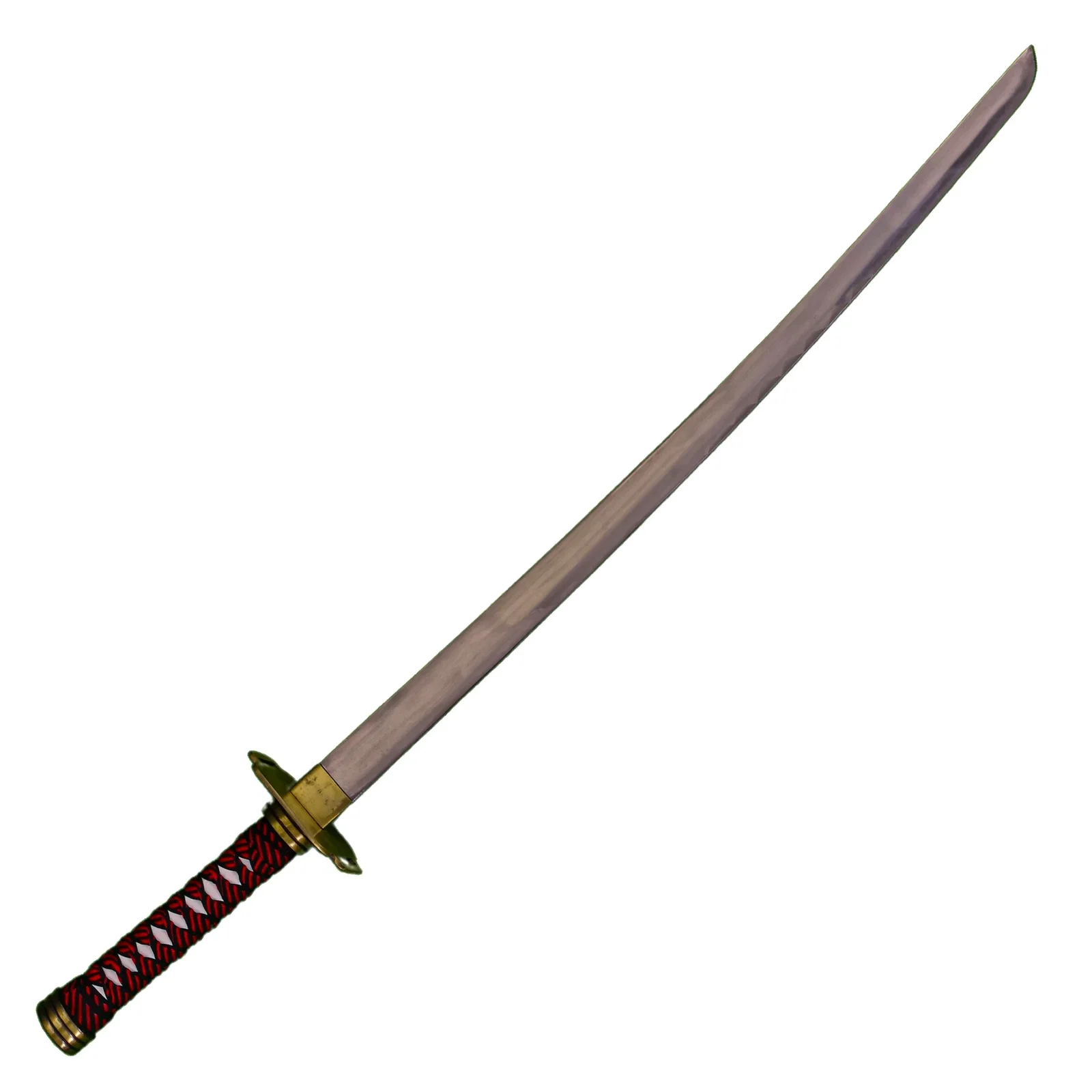 Image of Red Katana Sword- Handmade High Carbon 1095 Steel Sword- 40.5"