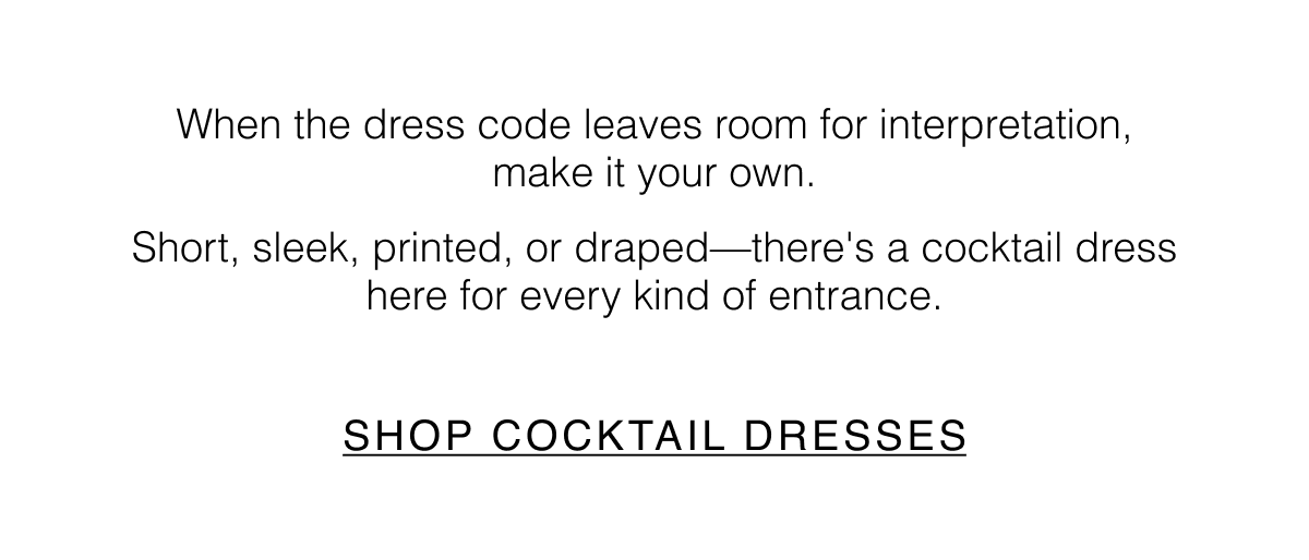 Shop Cocktail Dresses