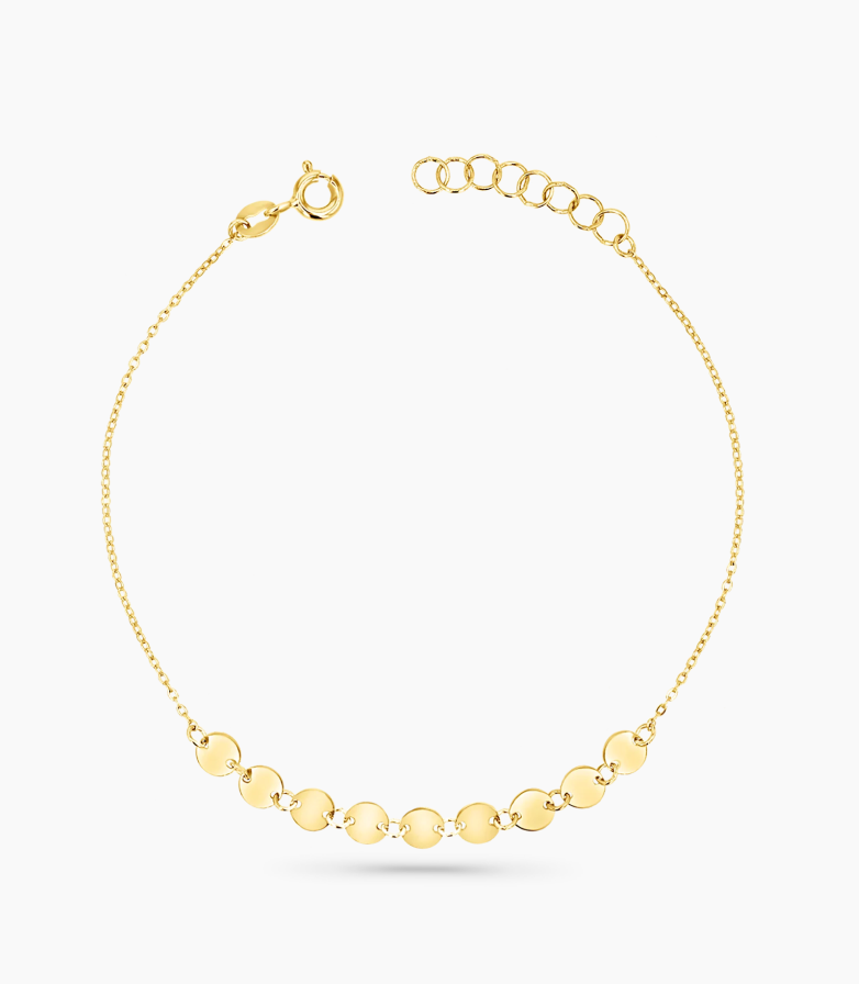 Round Disc Strand Bracelet