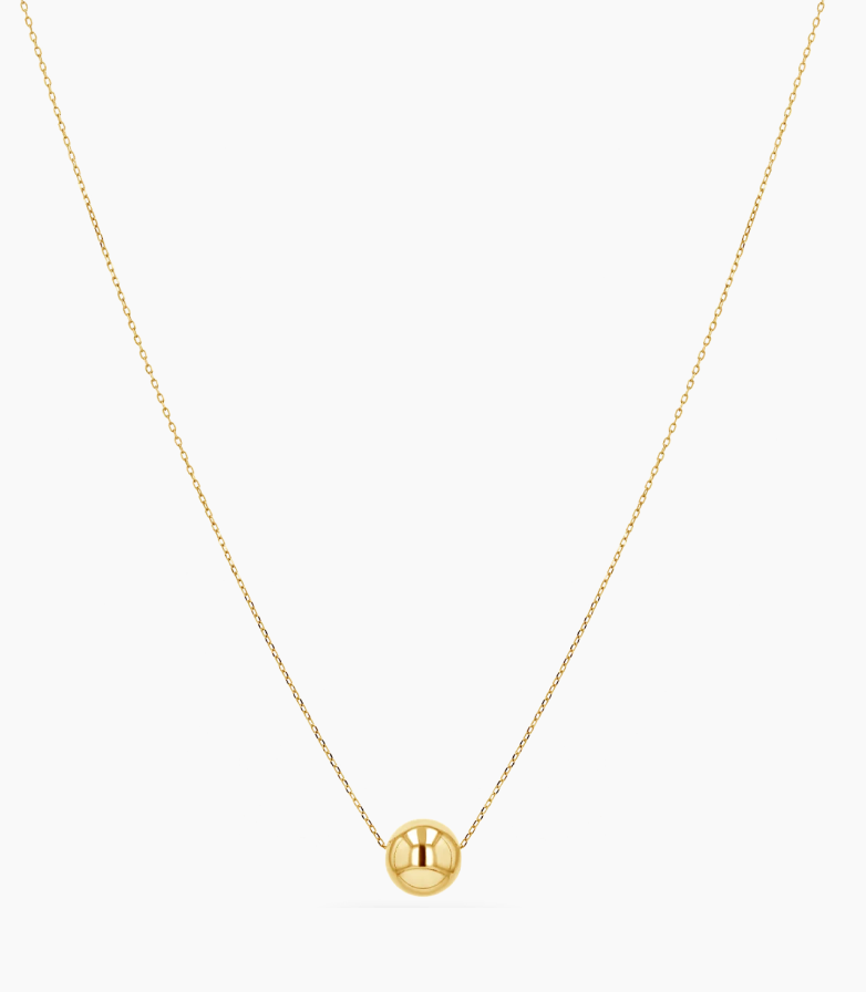 Solitaire Ball Slider Necklace