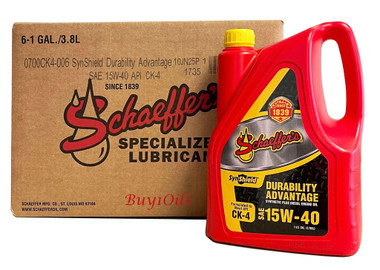 Schaeffer 700-006 SynShield Durability Advantage 15W-40 | 6-GC