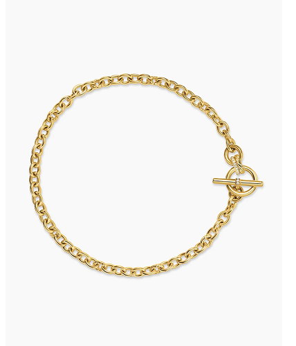 DY Mercer® Toggle Chain Necklace18K Yellow Gold with Diamonds, 8mm