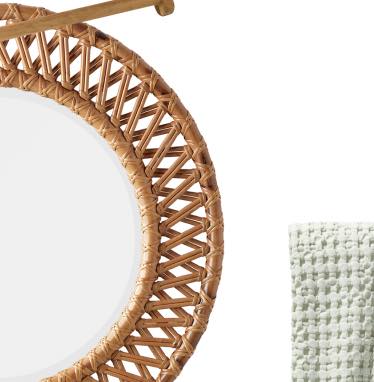Norich Rattan Mirror - 28