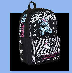 Space Junk Stay Tough Bear Backpack