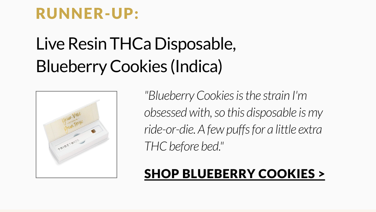 Live Resin THCa Disposable, Blueberry Cookies (Indica)