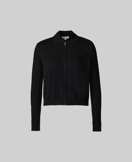 LORETTA Bomber in Silk Cotton Knit