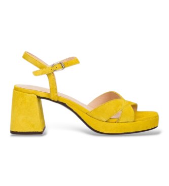Sandalias de Piel Zaida 20 Amarillo