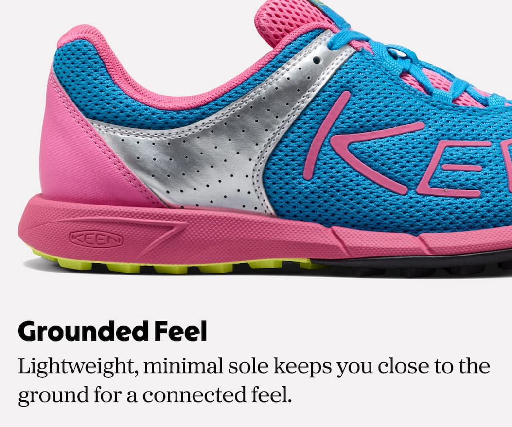 Grounded Feel: lightweight. minimal sole keeps you close to the ground for a connected feel.