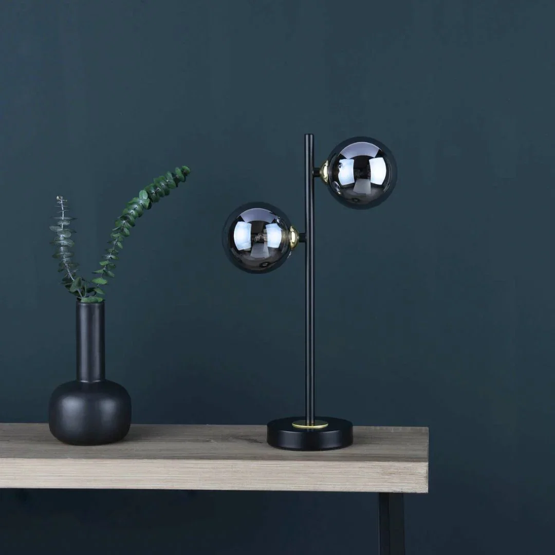 Image of Eaen Black and Gold Table Lamp