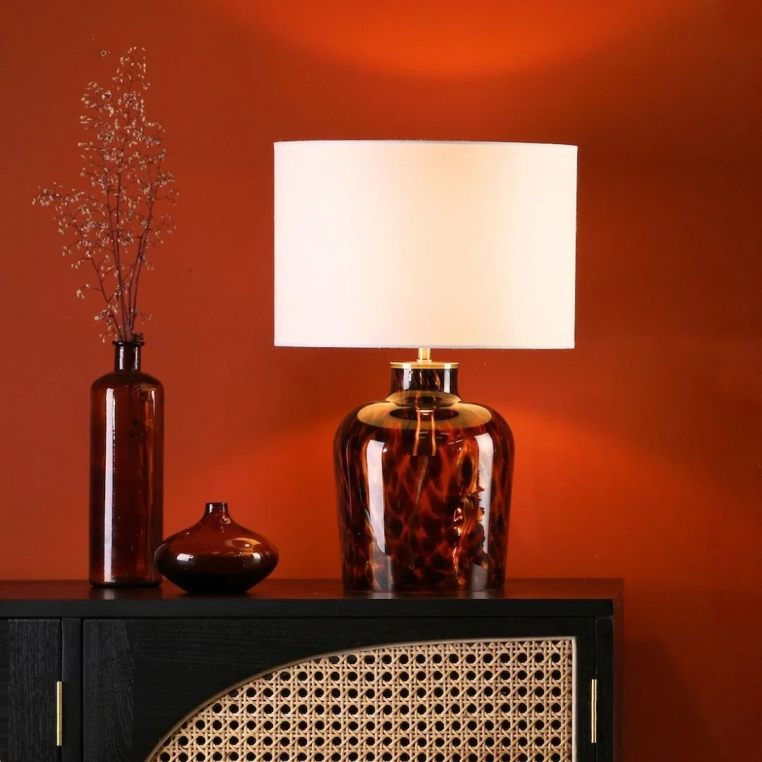 Image of Leandra Tortoiseshell Table Lamp