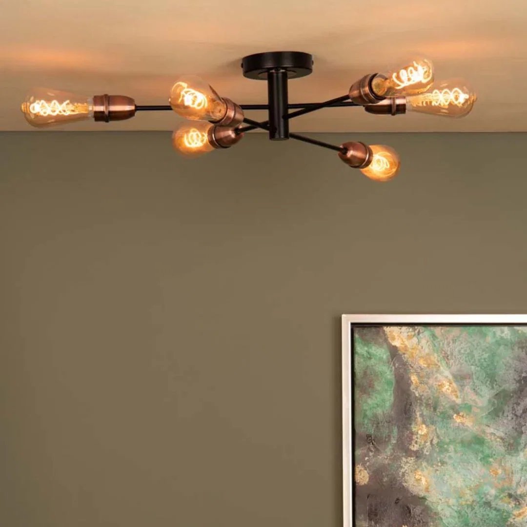 Image of Gustave Black Ceiling Light