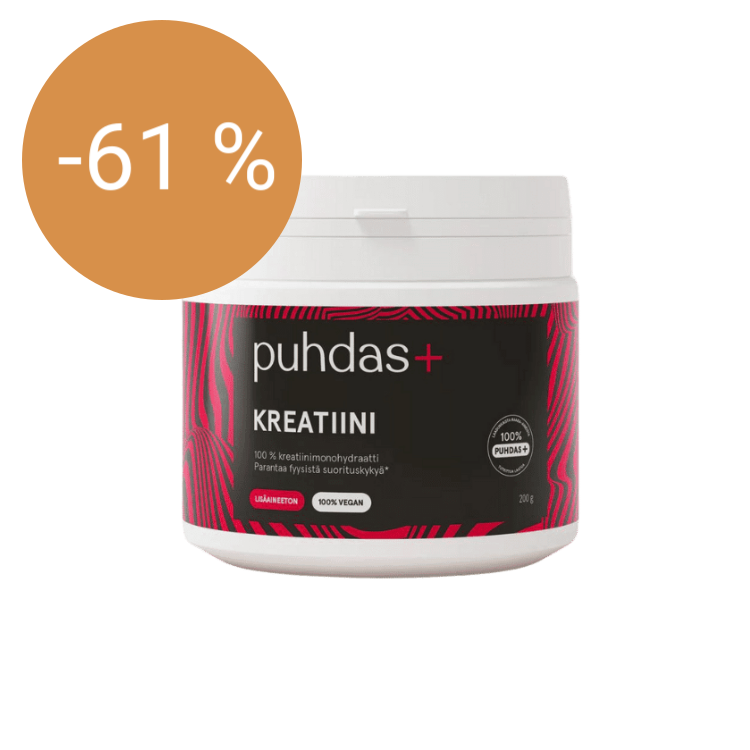 Image of Puhdas+ Kreatiini 100 %, 200 g