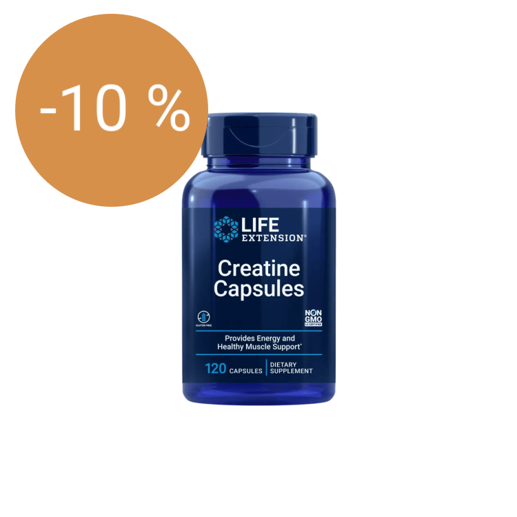 Image of Life Extension Creatine Capsules, kreatiini, 120kaps