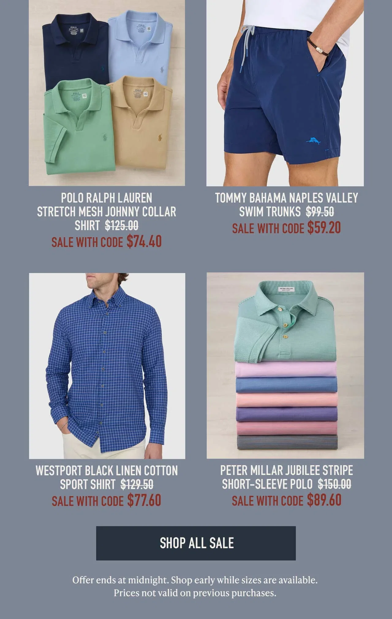 Shop the Summer Sale at Westport Big & Tall.