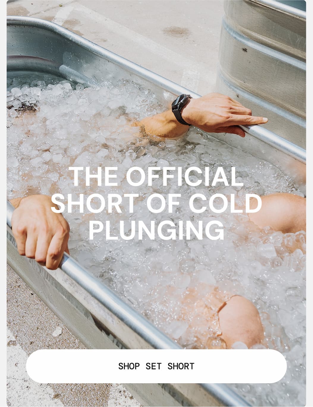 The Official Short of Cold Plunging: Set Swim Short