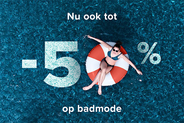 -50% op badmode