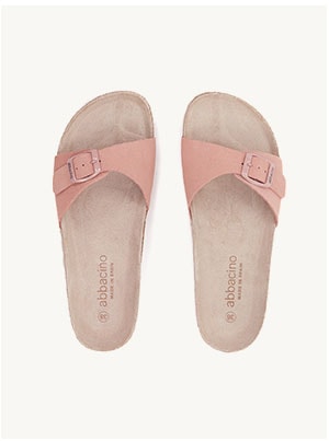 sandalia una tira rosa