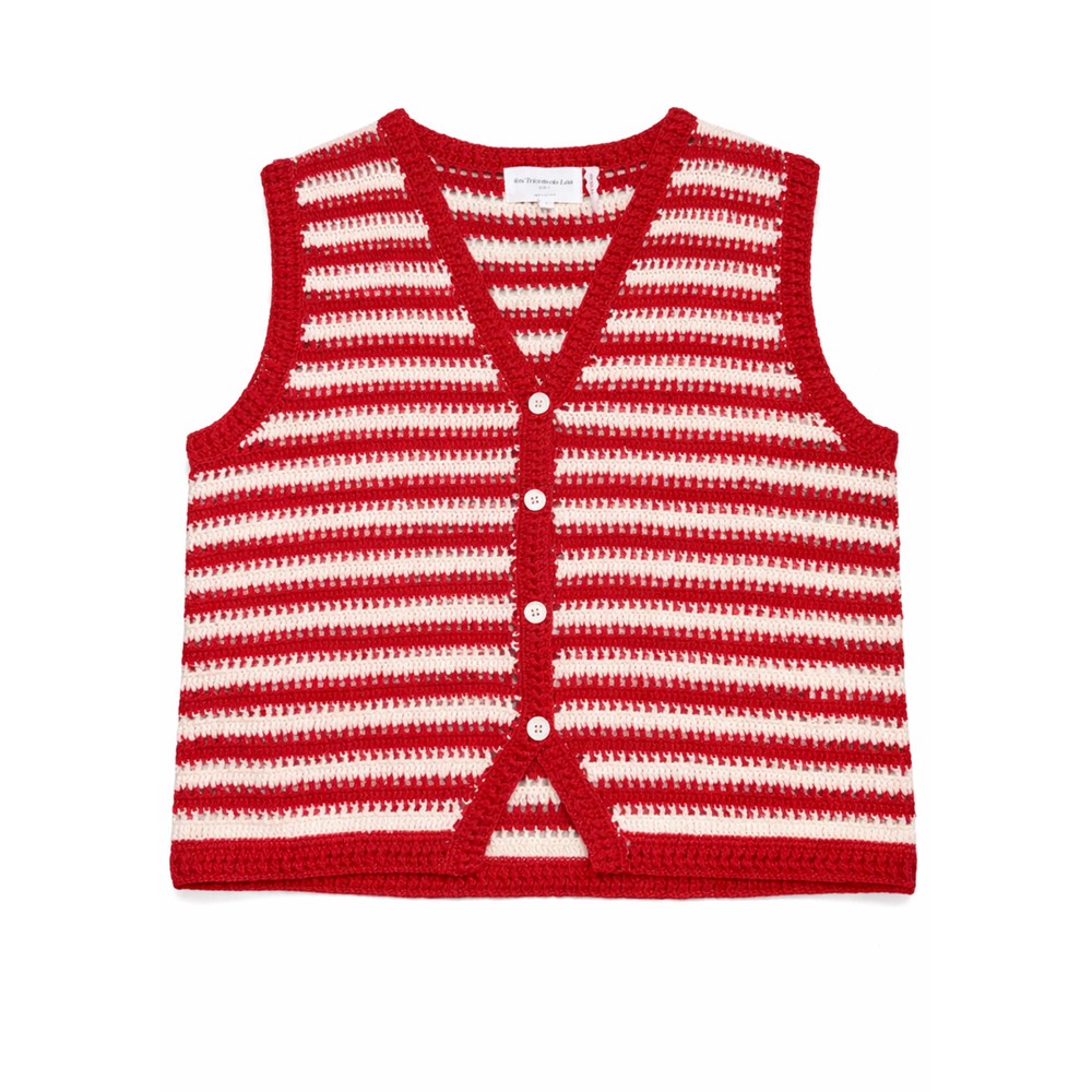 Image of Guzy Knitted Vest - Rouge