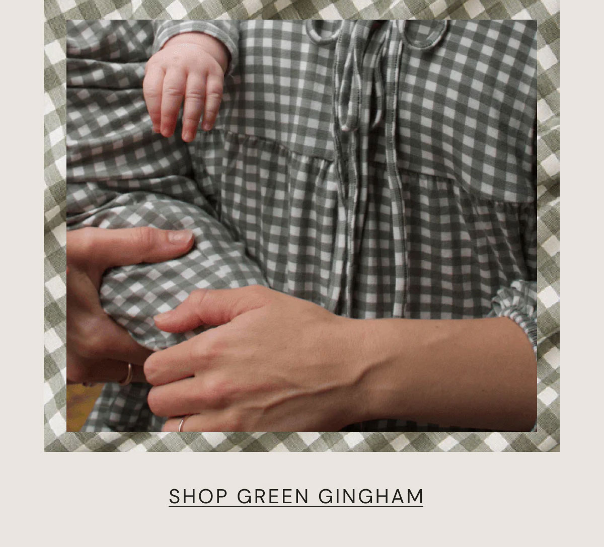 SHOP green gingham