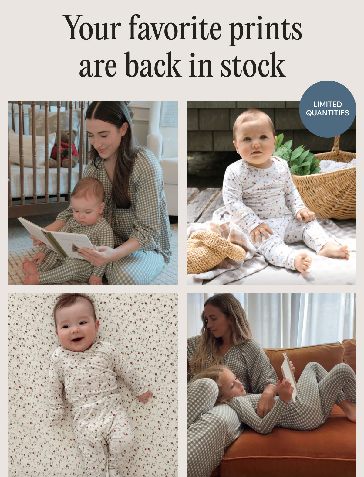 Your favorite prints are back in stock