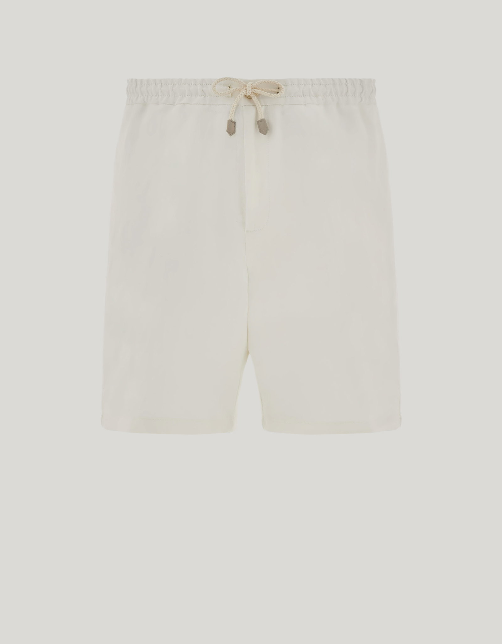 White linen and silk shorts_U95607-AX03156-001