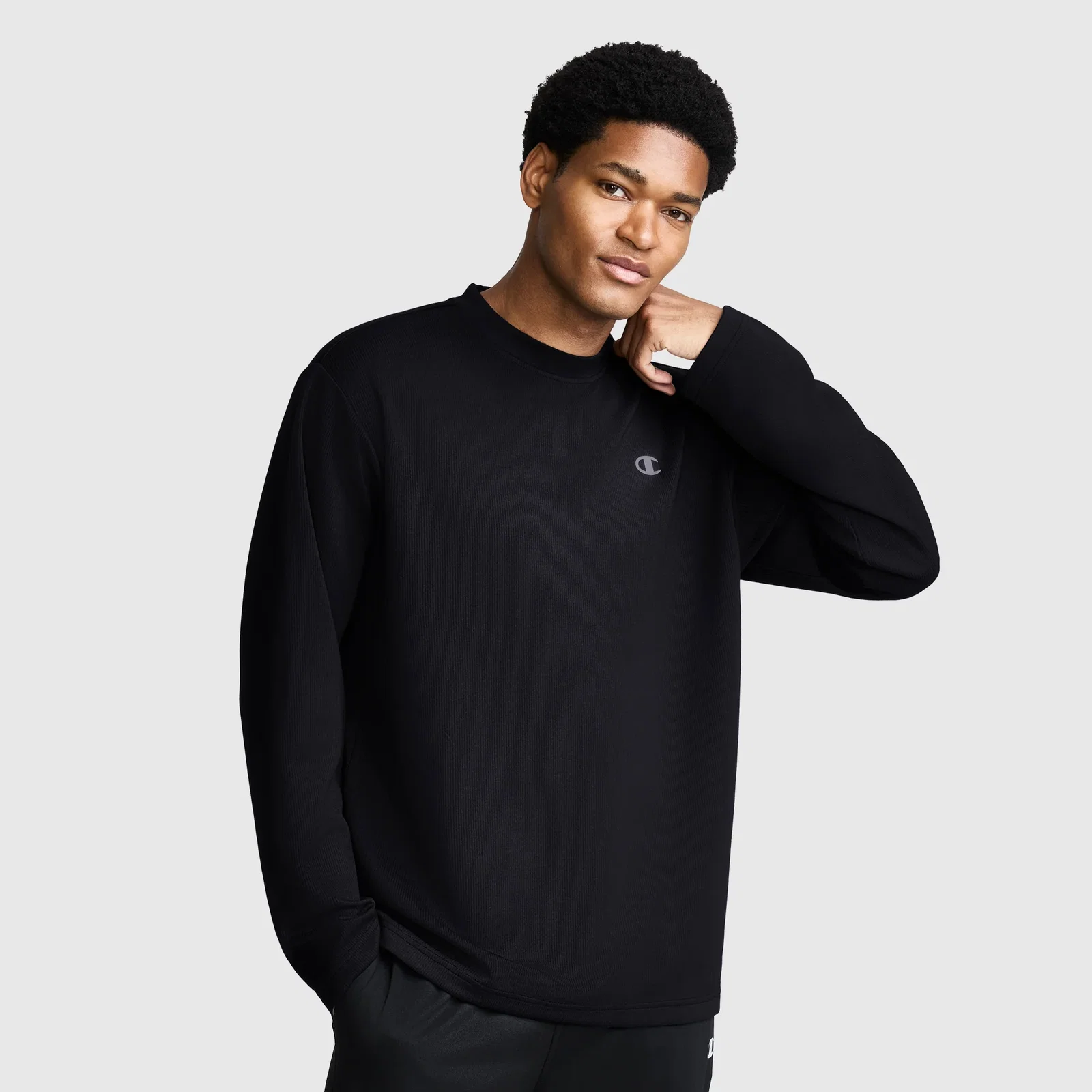 Image of Sport Long Sleeve Crewneck, C Logo