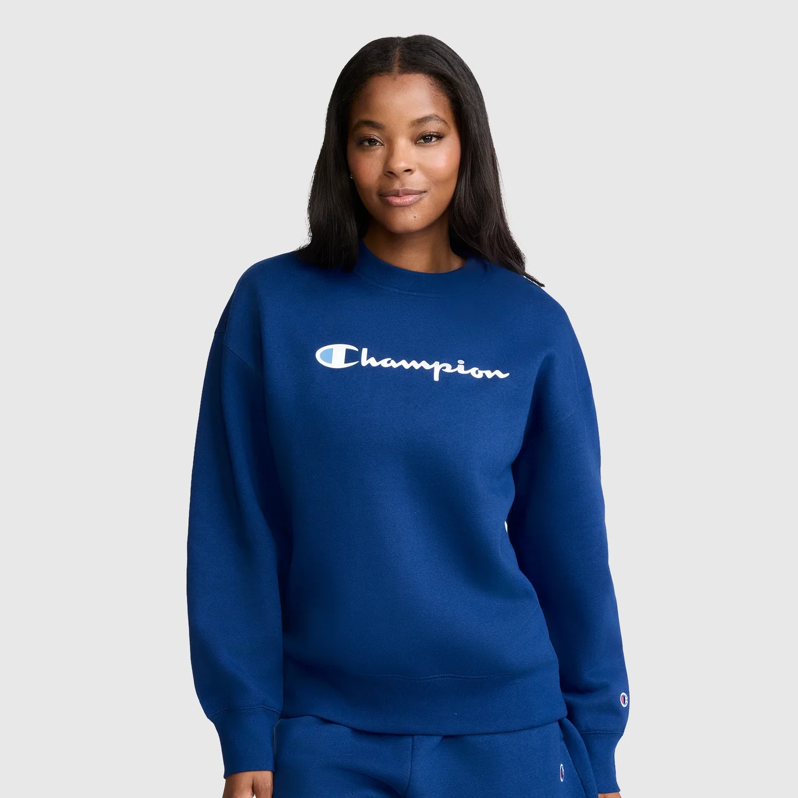 Image of Powerblend Crewneck Sweatshirt, Script Logo