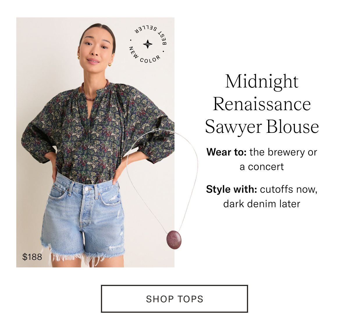 Midnight Renaissance Sawyer Blouse
