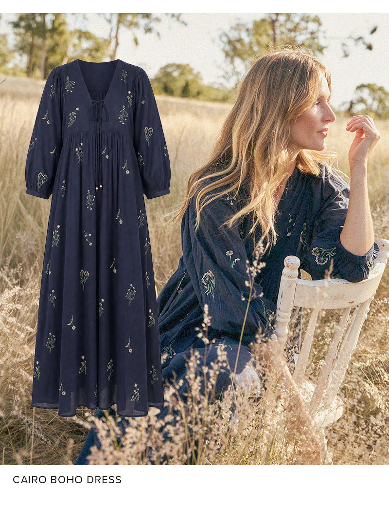 Shop Cairo Boho Dress on Seraphine