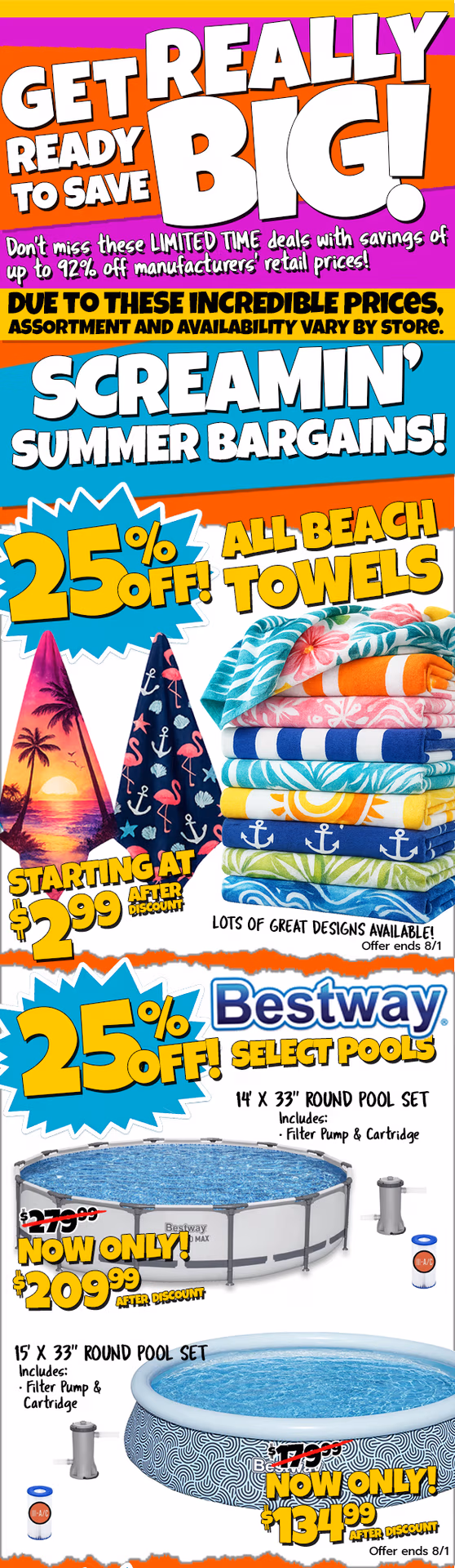 More really BIG savings!