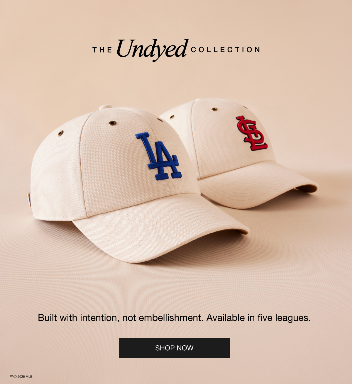 The Undyed Collection - Built with intention, not embellishment. Available in five leagues. SHOP NOW