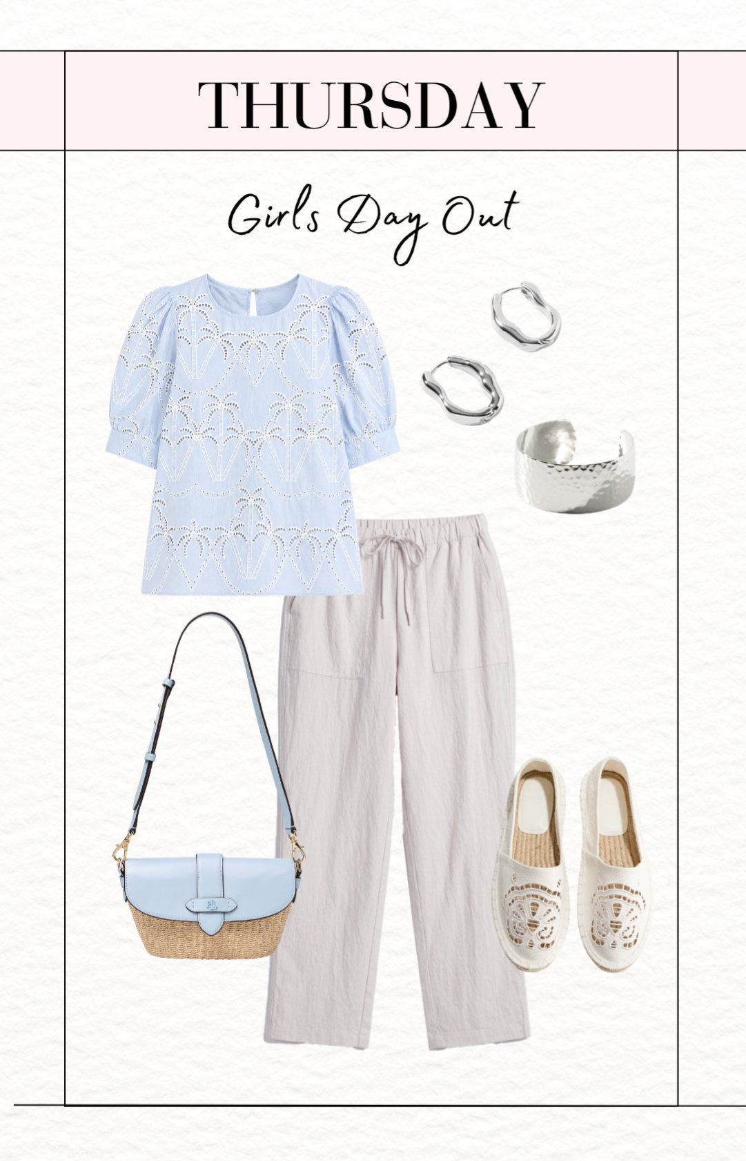 Jada Top Blue, Ponca Pants Grey