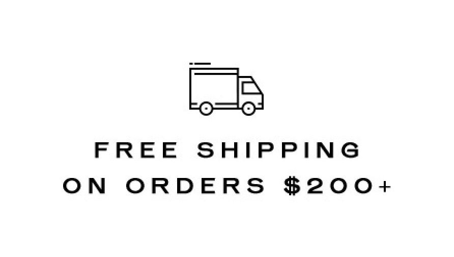 Free shipping on orders over $200