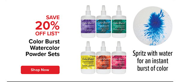 Color Burst Watercolor Powder Sets