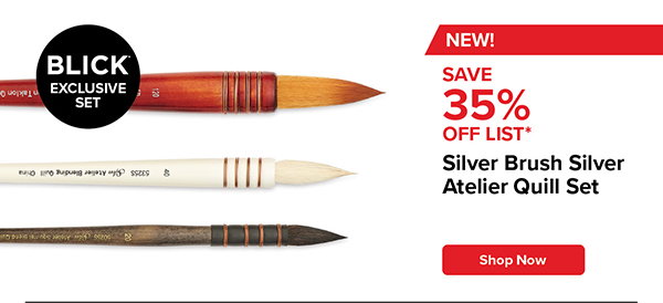 Silver Brush Silver Atelier Quill Set