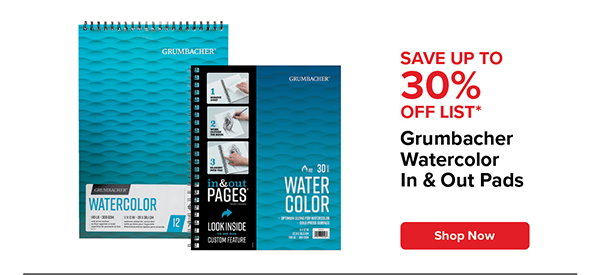 Grumbacher Watercolor In & Out Pads