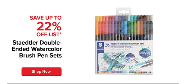 Staedtler Double-Ended Watercolor Brush Pen Sets