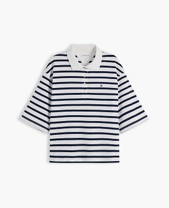 Relaxed Fit Poloshirt Aus Interlockstrick