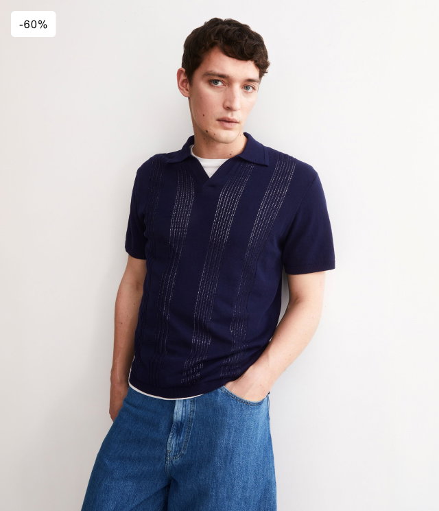 COTTON KNIT POLO SHIRT