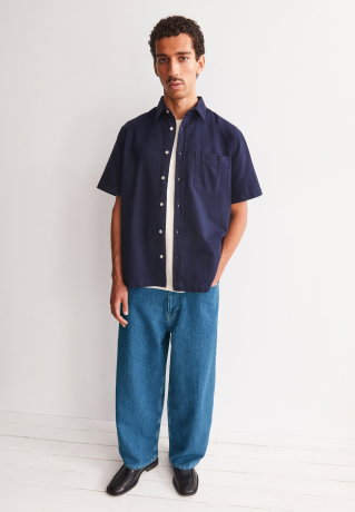 COTTON-LINEN SHORT-SLEEVE SHIRT