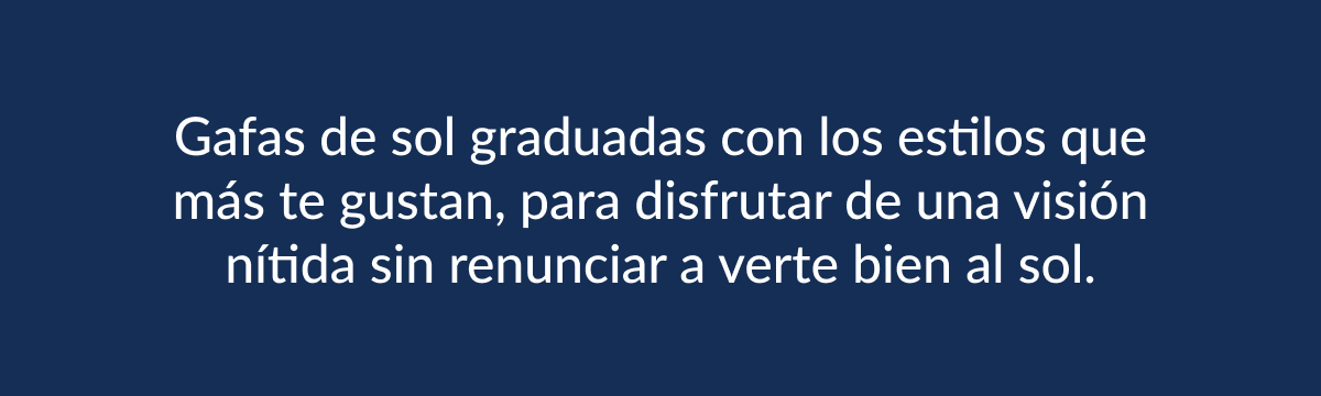 Compra gafas de sol graduadas