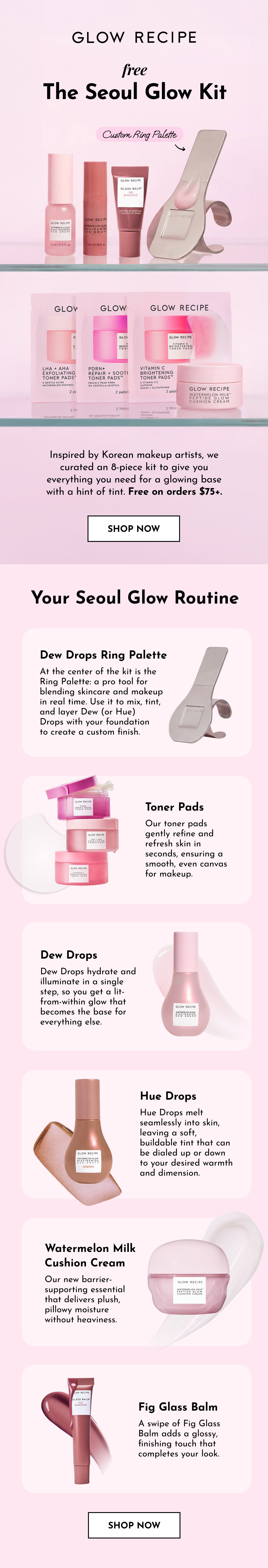 Free Seoul Glow Kit with orders $75+