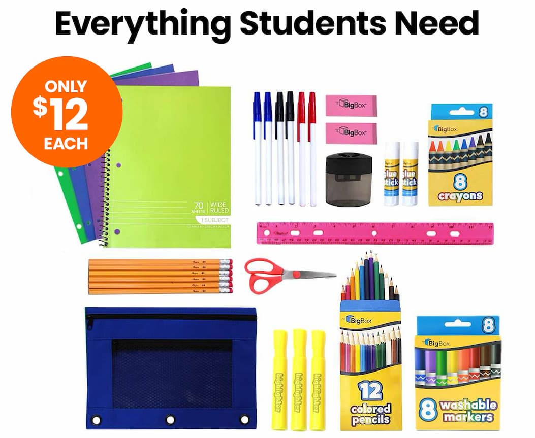Everything students need, as low as $10.50 each. Buy the premium kit.