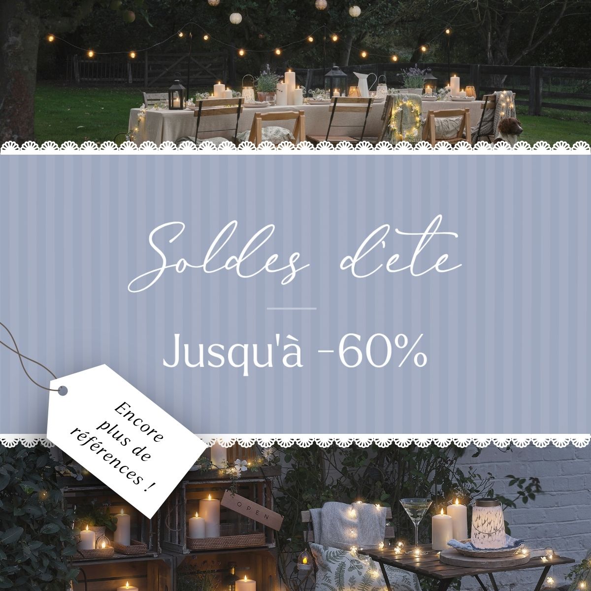 Soldes d'été, jusqu'á -60%
