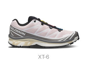 Salomon XT-6 Sneakers in Pink/Grey