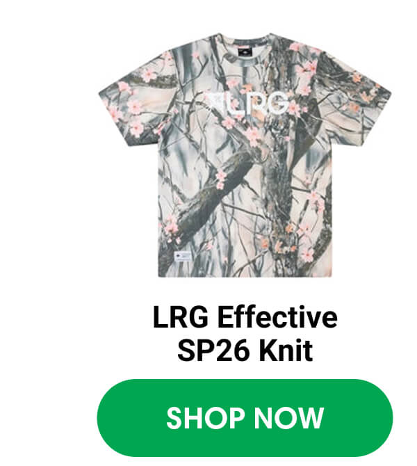 LRG Effective SP26 Knit | SHOP NOW