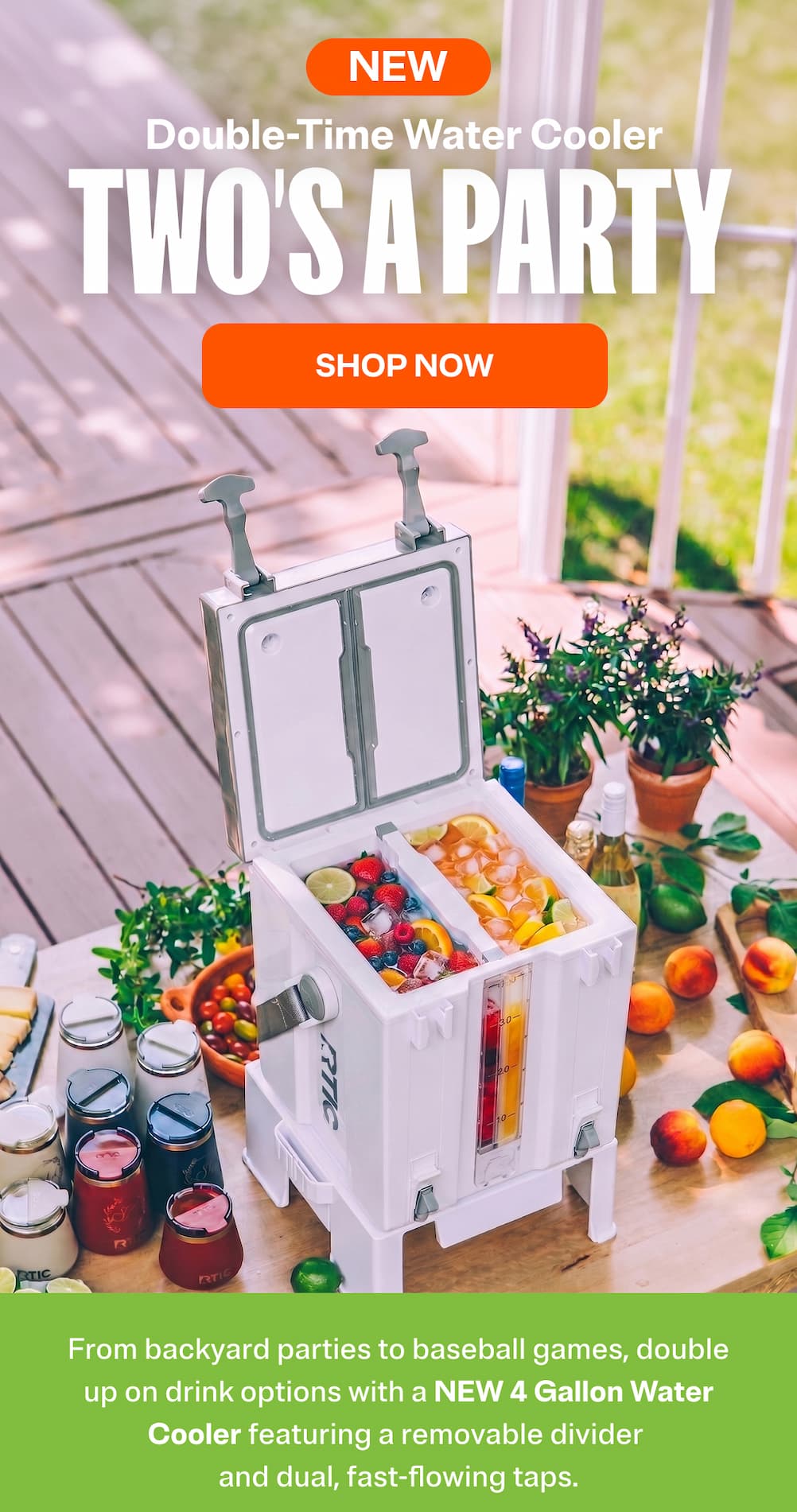 New double-time water cooler - shop now