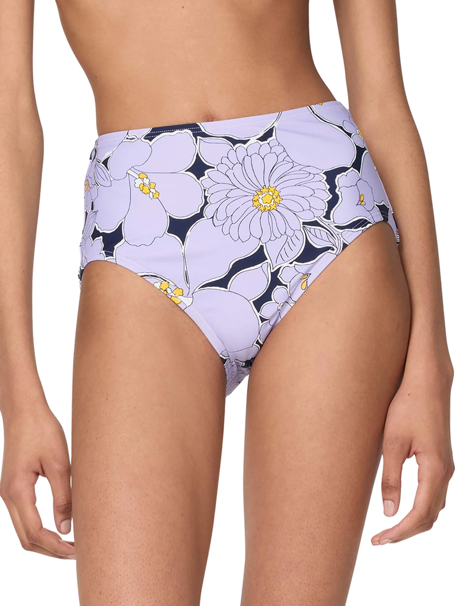 Image of kate spade new york High Waist Bikini Bottom - Coastal Garden
