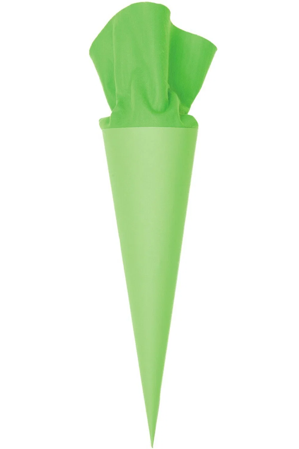 Schultüte mit Filzverschluss grün